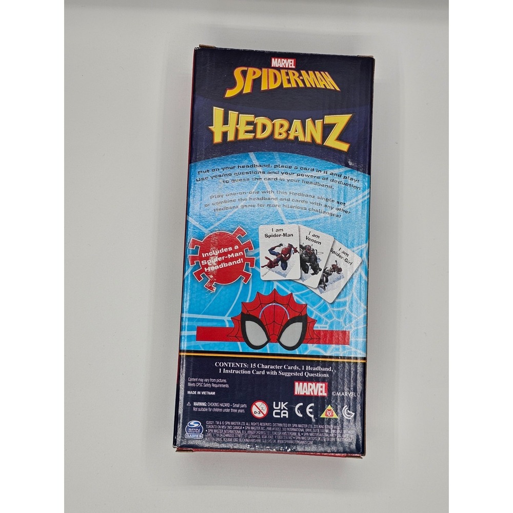 Marvel Spider-Man Hedbanz Guessing‎ Card Game Quick Question Game of What Am I?
